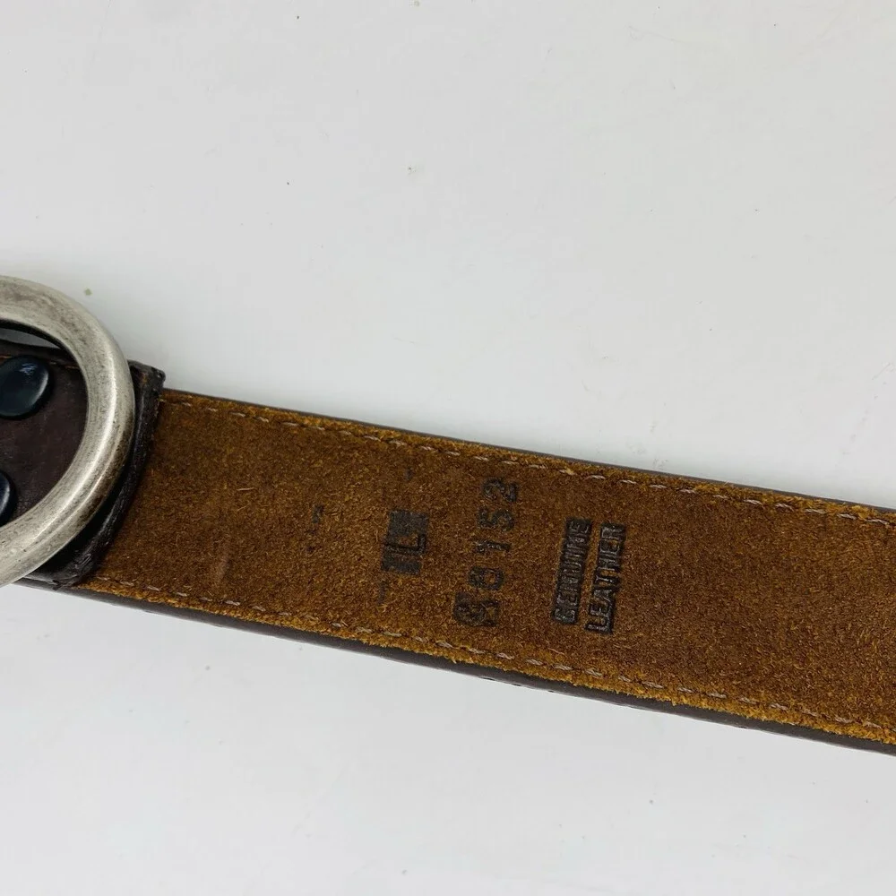3D Belt Co Dark Brown Genuine Leather Men's 2